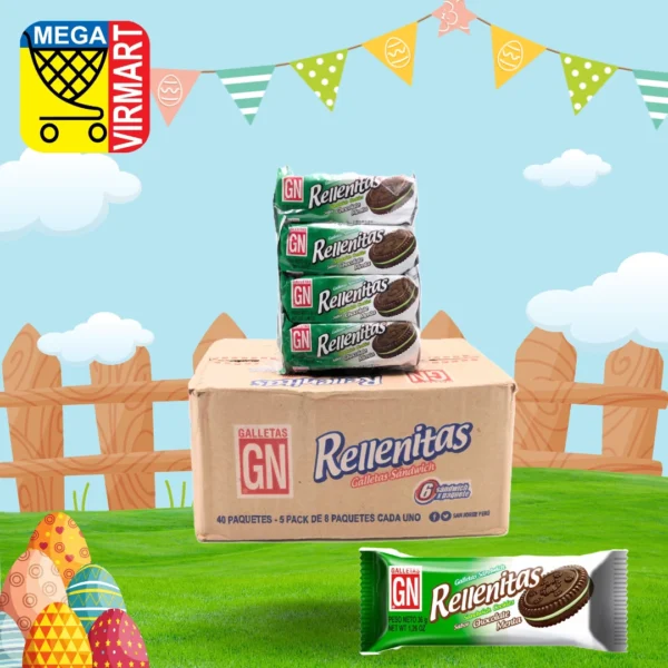 Rellenita Chocomenta – Caja x 5 Fundas
