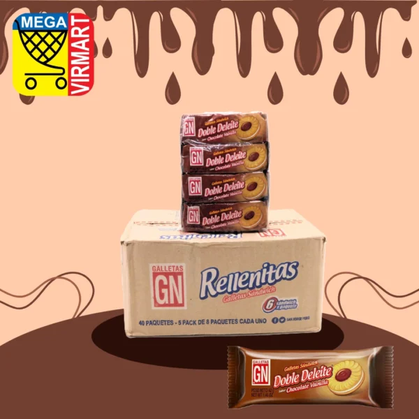 Doble Delite Chocovainilla – Caja x 5 Fundas