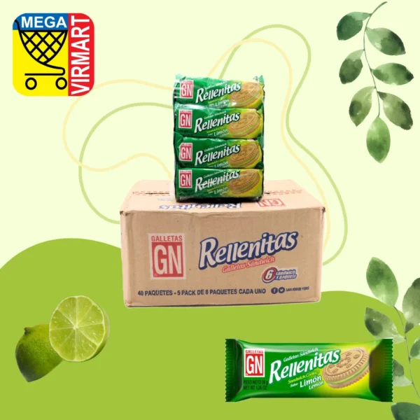 Rellenita de Limón – Caja x 5 Fundas